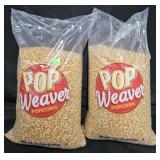 2- Pop Weaver popcorn 12.5lb each bag