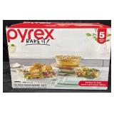 Pyrex Bake It! 5-Piece Glass Bakeware Set
