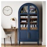 (MSRP: $399) Enzo Storage Cabinet With Rattan