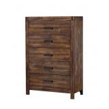(MSRP: $500) Wren 5-Drawer Rubberwood Chest with