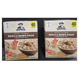 2- Quaker Instant maple and brown sugar 40