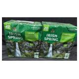 2- 20ct. Packs of Irish Spring Larger Soap Bars