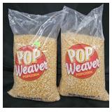 2- Pop Weaver popcorn 12.5lb each bag