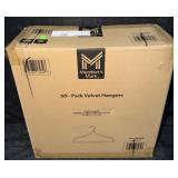 50pk. Black Velvet Hangers