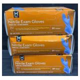 3- 200ct. Boxes of Large Nitrile Exam Gloves