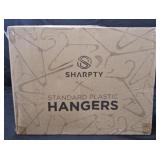 Sharpty Black Plastic Hangers 40ct