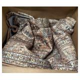 Brown Patterned Throw Blanket