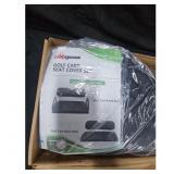 Leapgomax Golf Cart Seat Cover Set Black