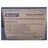 Herdio HOS-601 6.5 Waterproof IndoorOutdoor Spkrs