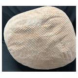 Peach Corduroy Decorative Throw Pillow