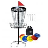 SGSPORT Portable Disc Golf Basket Set