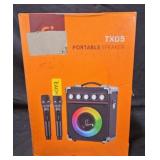 TX05 Portable Speaker 1pk w Mics Orange