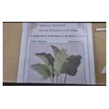 Mural 50 M Fabric 132x92in Green Leaves