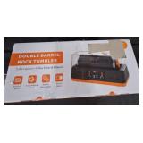 Double Barrel Rock Tumbler 7lb Capacity Orange