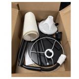 Black Modern Style Floor Lamp w Shade