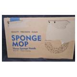Sponge Mop with 3 Sponge Heads