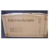 Solar Pathway Lights 10pk Rechargeable