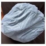 Light Blue Corduroy Bean Bag Chair