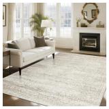 Srugn 8x10 Washable Vintage Area Rug