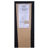 Lotus 2 Faux Wood Blind 24x72 Snow White