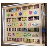 Wooden Educational Toy Numbers Shapes Colors