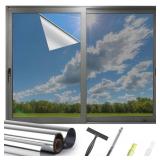 Kromapolis One-Way Silver Window Film 23.6x157.4in