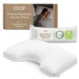 Coop Home Goods King Cut-Out Adjustable Memory Foa