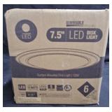 LED 7.5 Dimmable Disk Light