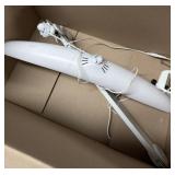 White Adjustable Clamp Desk Lamp