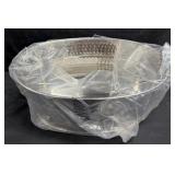 Silver Hammered Design Beverage Tub