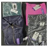Women's size 2XL sweatshirts and light jackets.