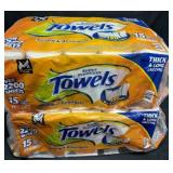 2- 15ct. Bags of Super Premium Paper Towel Rolls