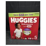 144ct. Box of Huggies Little Movers Size 5