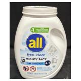 120ct. Tub of All Free&Clear Laundry Detergent