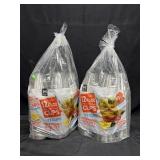 2- 172ct. Bags of 12fl.oz. Clear Plastic Cups