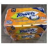 2- 15ct. Bags of Super Premium Paper Towel Rolls