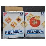 2- Premium Saltine crackers 3lb each