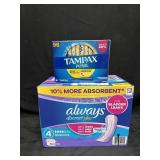 153ct. Box of Always Discreet Plus Size 4 Liners