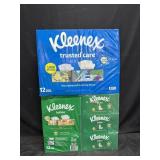 24- Flat Boxes of Kleenex Facial Tissues (12-