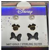 Disney Earring Set in 14K Gold and Sterling