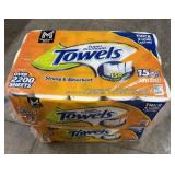 2- 15ct. Bags of Super Premium Paper Towel Rolls