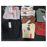 Women's size X-Small sweaters, blazer, pants,