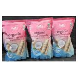 3- Organic coconut crispy rollers 14oz each