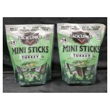 2- Jack Link's mini turkey sticks 24 count per