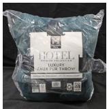 Luxury Faux Fur throw blanket. 60x70'