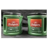 2- Folgers Classic Decaf coffee 28.8oz each
