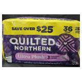 Quilted Northern bath tissue 36 rolls