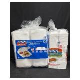 125ct. Bag of Hefty Supreme 3-Compartment Hinged