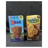 Zbar energy bars 36 count. BelVita dark chocolate