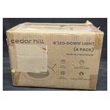4pk. Cedar Hill 6ï¿½ LED Down Light Set